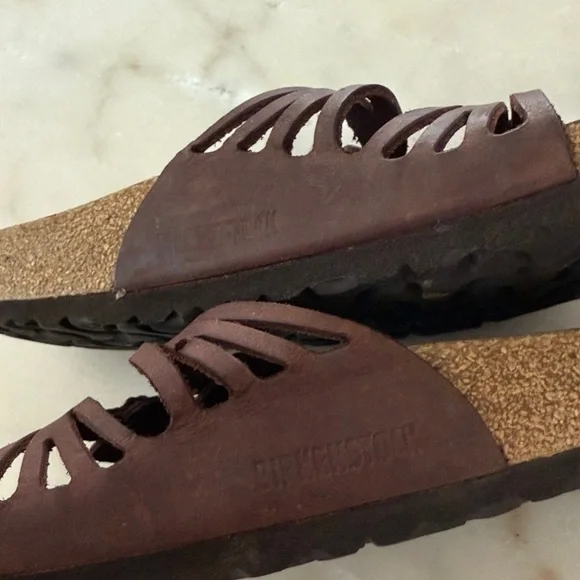 Birkenstock Women's Granada Soft Footbed Tobacco Oiled Leather Brown Sandals 6US - Picture 6 of 16